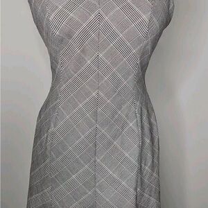 White House Black Market Plaid Midi Dress